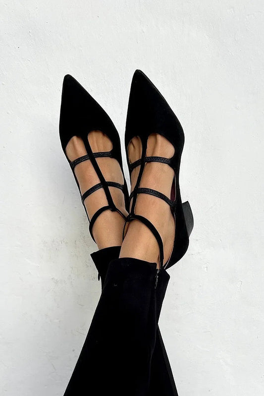 Bridget | Strappy Pointed Flats