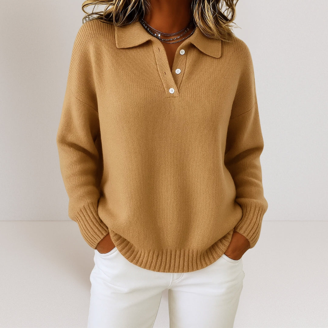 Desiree | Soft Knit Sweater with Collar