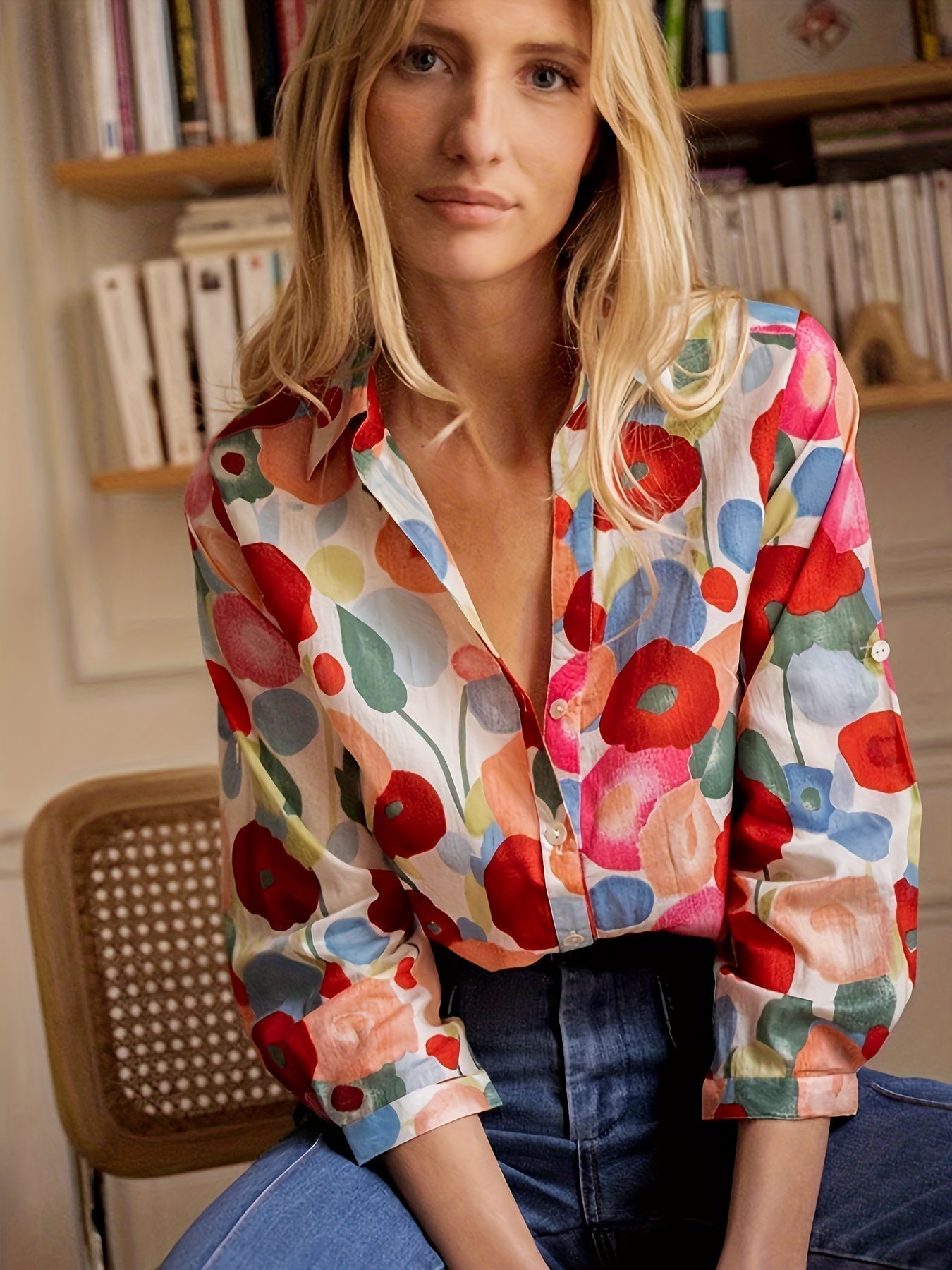 Naomi | Colourful Floral Blouse